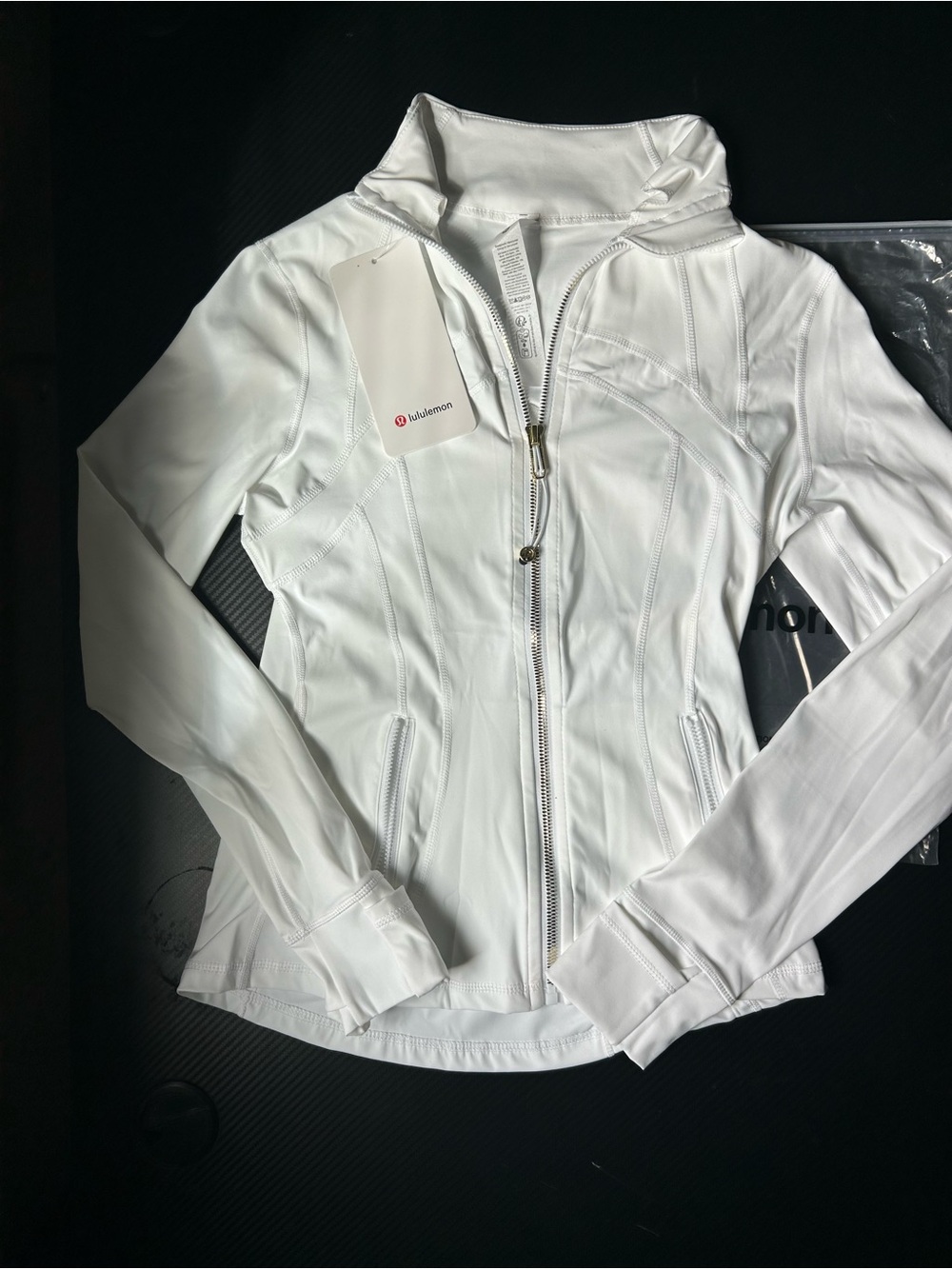 lululemon athletica White Full-Zip Athletic Jacket